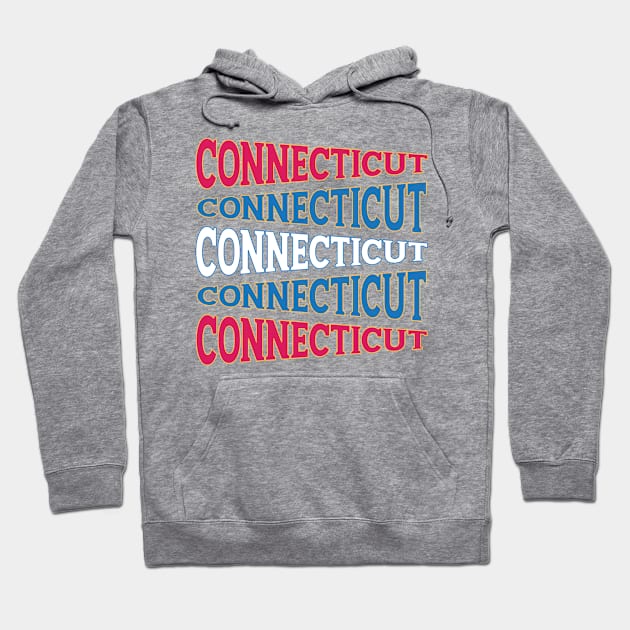 NATIONAL TEXT ART CONNECTICUT Hoodie by LAVA-ROMA-NOVA